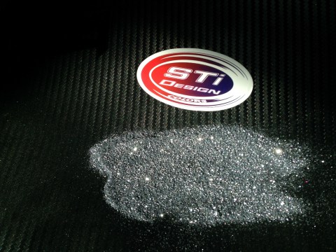 Glitter - Effekt metal grey